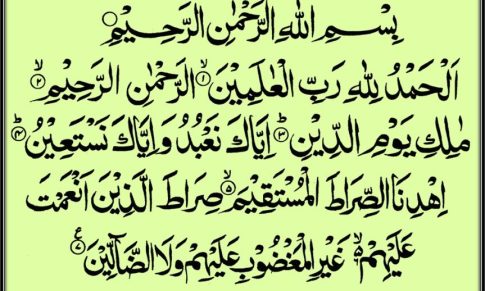 The Reward for Reading Surat-fatiha