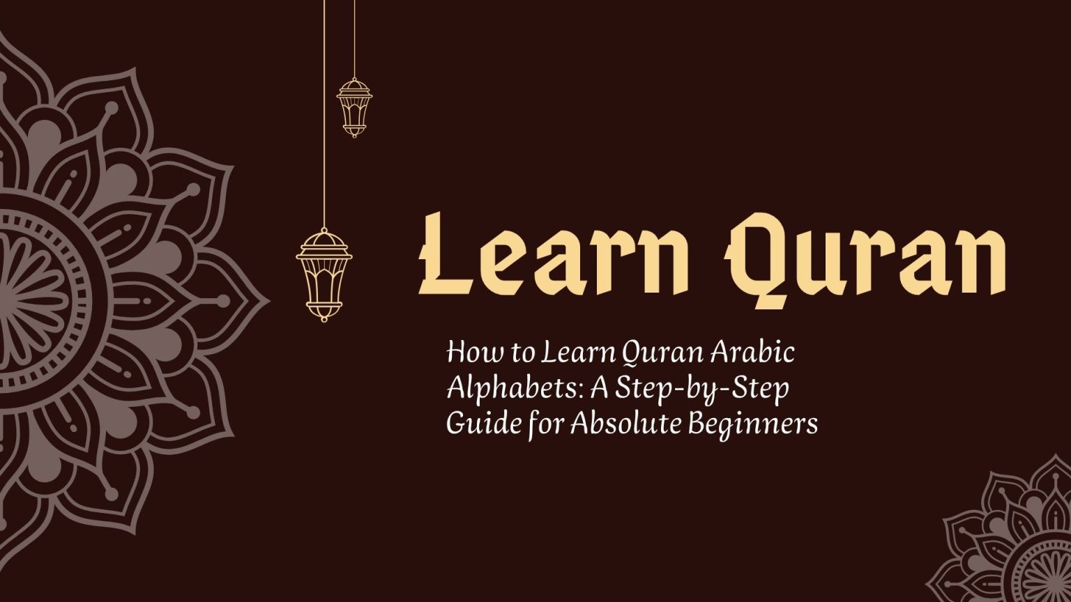 Learn Quran Arabic Alphabets
